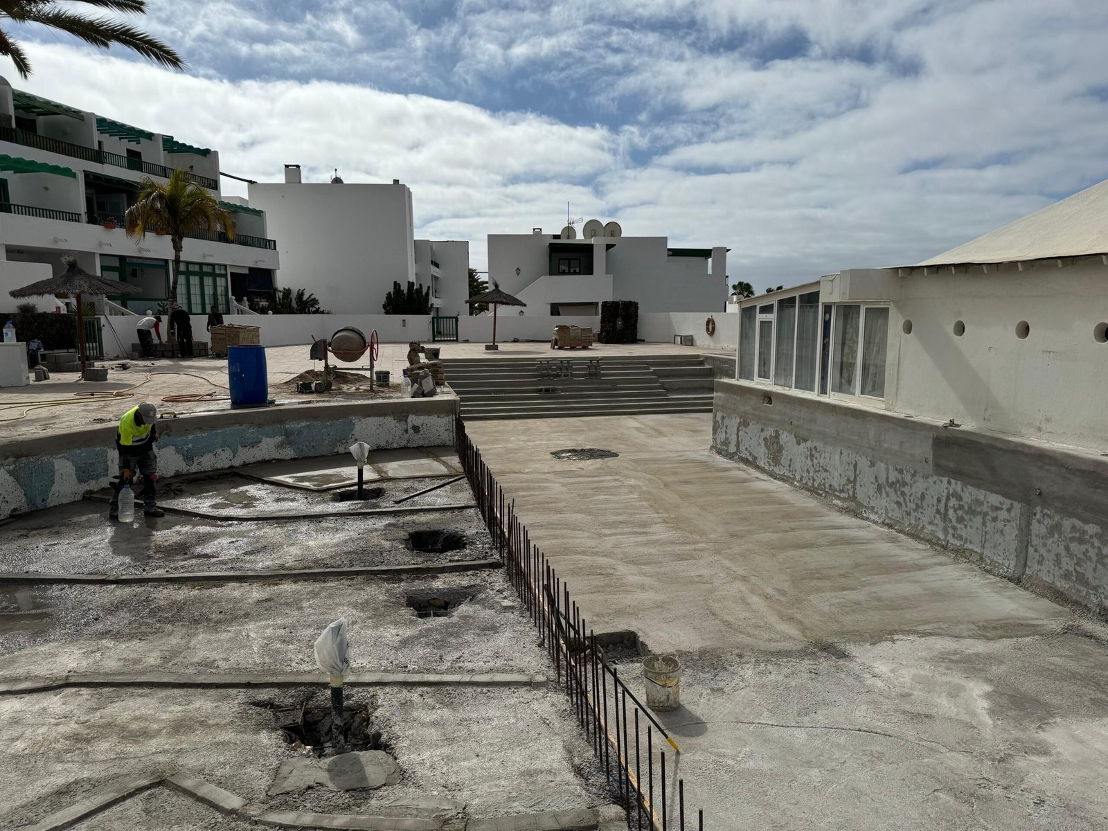 Antes - Renovación de piscina y terraza en Lanzarote
