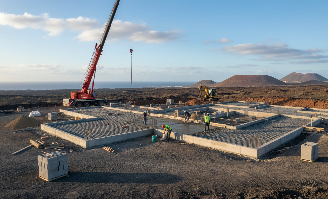 Construcción de casas desde cero en Lanzarote